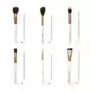 Colección Premium Brochas Profesionales Luxury - 24 Brochas Para Rostro Y Ojos