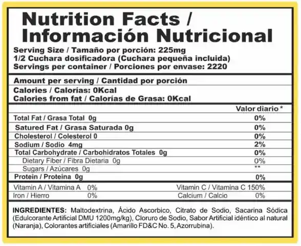 Nutra C 500 G Vitamin C Powder