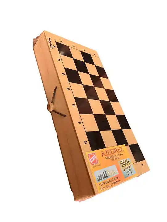 Juego De Mesa Ajedrez Madera Clásico Adultos Niños