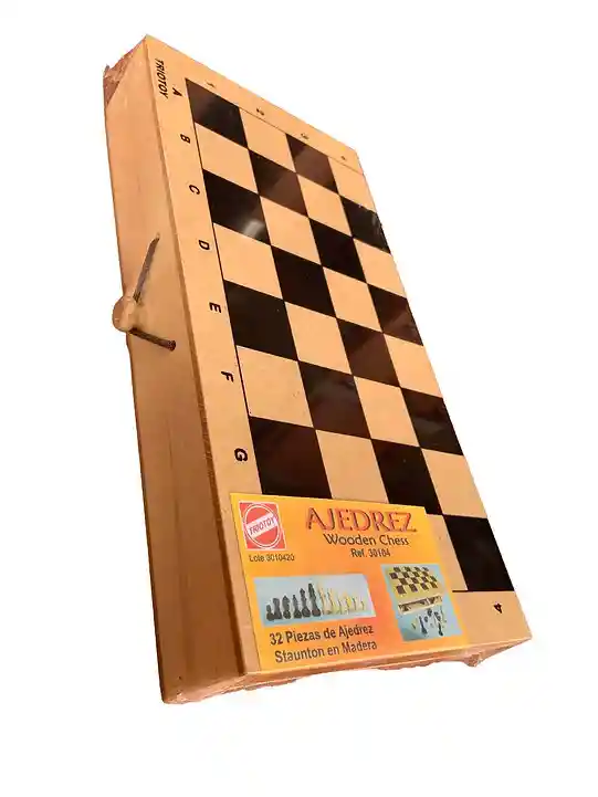 Juego De Mesa Ajedrez Madera Clásico Adultos Niños