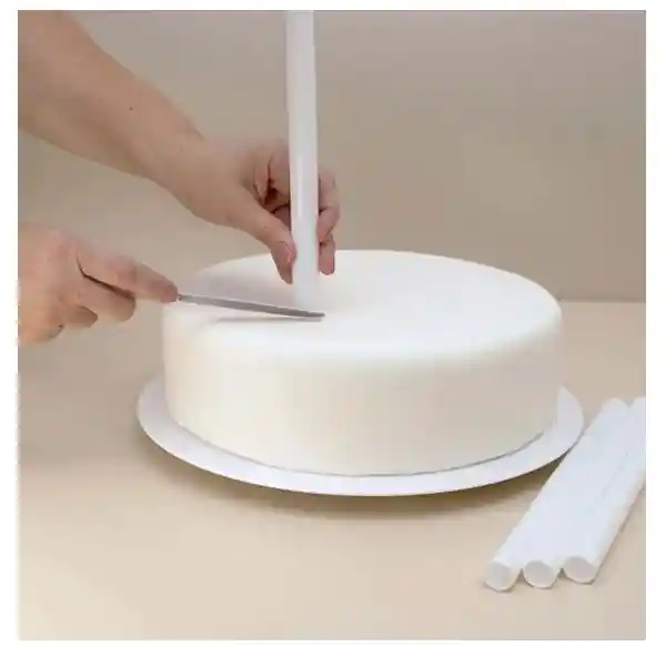 Soporte Blanco Para Tortas X 5 Und