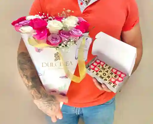 Bouquet Mas Chocomensaje Te Amare Por Siempre