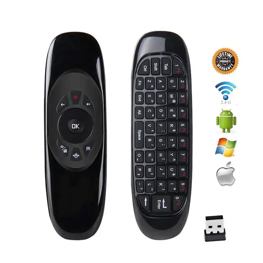 Mini Control Teclado Inalámbrico Air Mouse Android Smart Tv