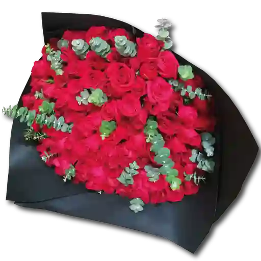 Bouquet 100 Rosas Rojas