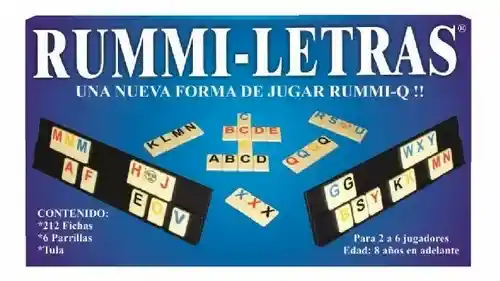  Juego De Mesa Rummiletras Rummi-Q Adultos 
