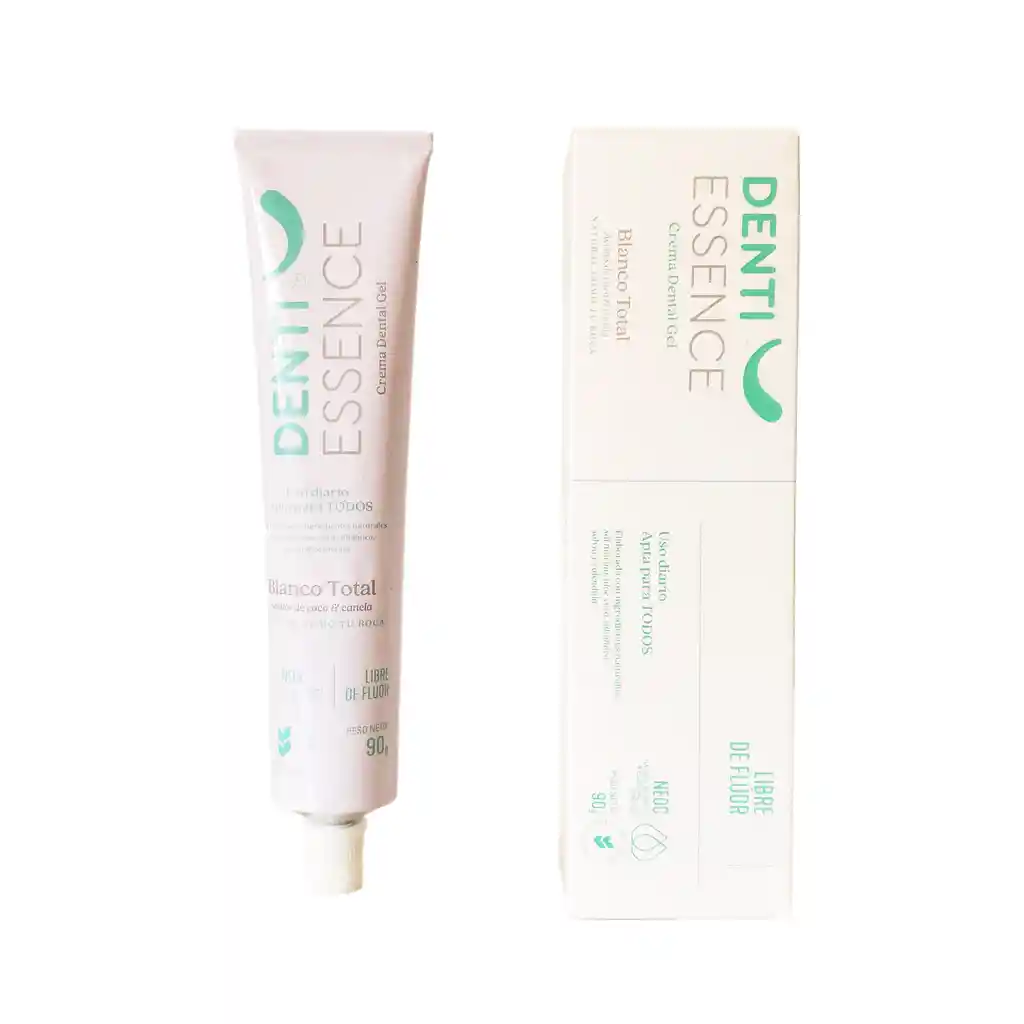 Crema Dental Denti Essence Gel En Tubo Blanco Total