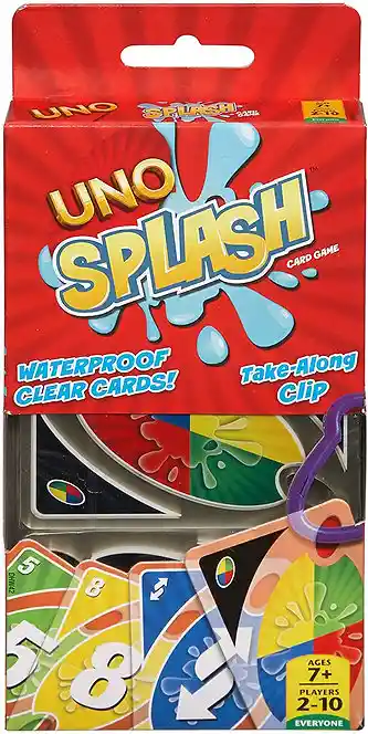 Uno Splash Juego De Cartas Original Uno H2o Uno Agua Llavero