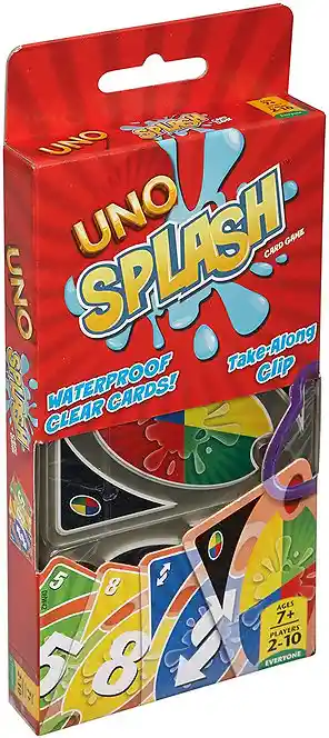 Uno Splash Juego De Cartas Original Uno H2o Uno Agua Llavero