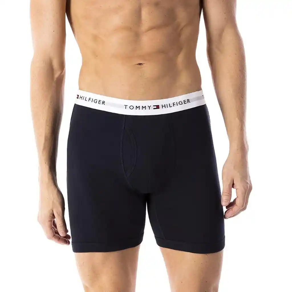 3 Unidades Bóxer Calzoncillo Hombre Tommy Hilfiger Classic Cotton Briefs Light Grey, Blue And Dark Blue | Original