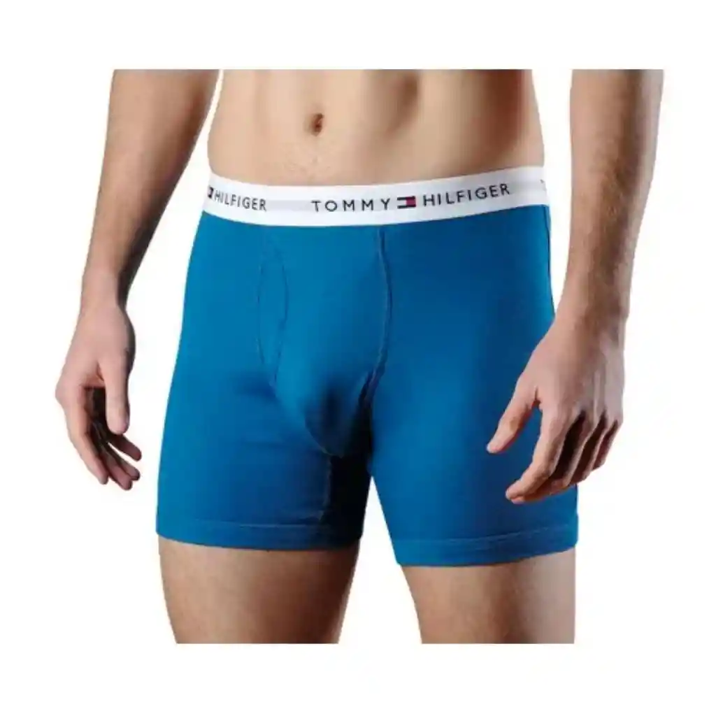 3 Unidades Bóxer Calzoncillo Hombre Tommy Hilfiger Classic Cotton Briefs Light Grey, Blue And Dark Blue | Original