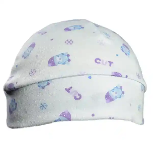 Gorro Estampado Bebé Niña - Lila Medio