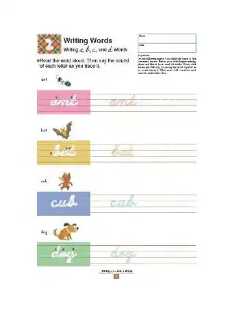 Libro Kumon Letra Cursiva En Inglés Didáctico Niños