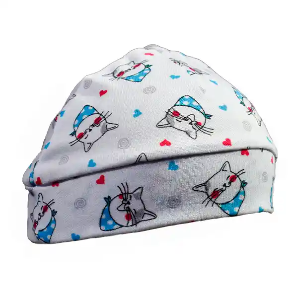 Gorro Estampado Bebé Niña - Turquesa