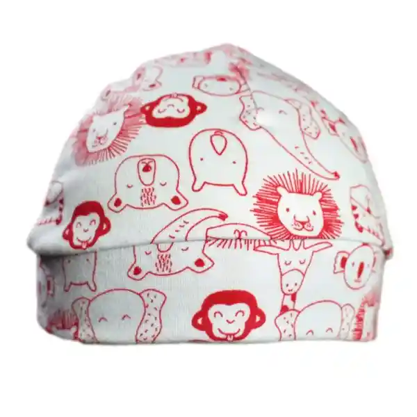 Gorro Estampado Bebé Niño - Rojo