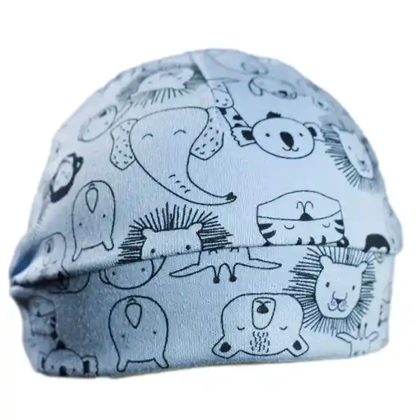 Gorro Estampado Bebé Niño - Azul Hortensia