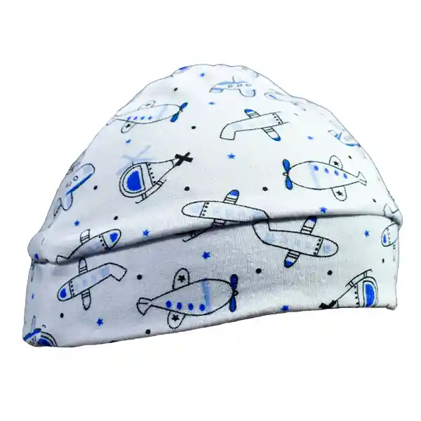 Gorro Estampado Bebé Niño - Azul Rey Medio