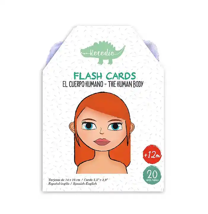 Kocodio Flash Cards Cuerpo Humano Tarjetas Didácticas Niños