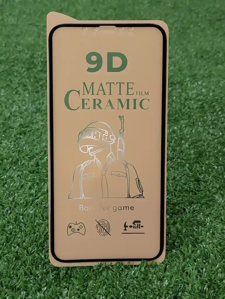 iPhone12 Pro Max Vidrio Ceramico Mate | Matte Ceramic | 9D | Anti Roto | Anti Choque | Full Pegamento