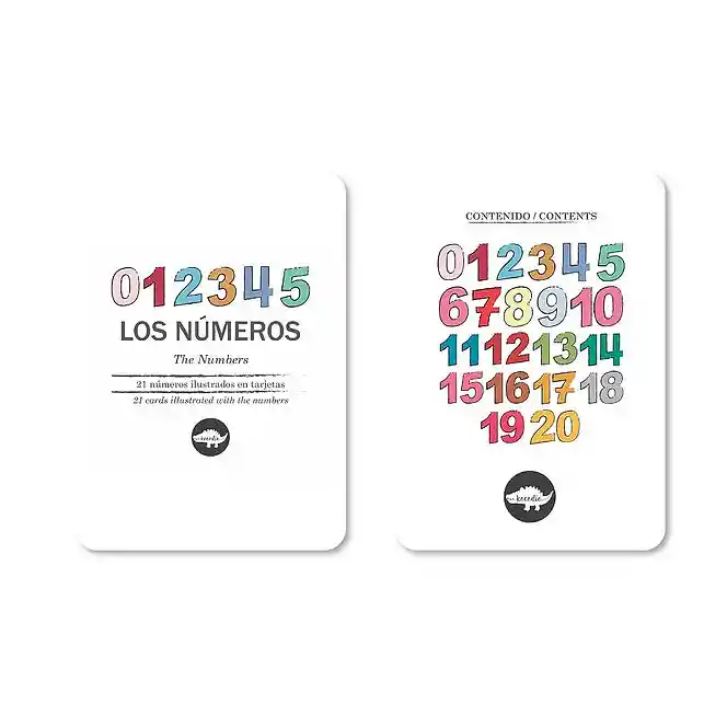 Kocodio Flash Cards Los Números Tarjetas Didácticas Niños