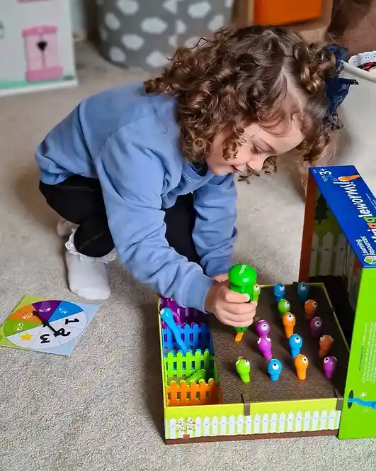 Juego De Mesa Motricidad Fina Colores Y Números Para Niños