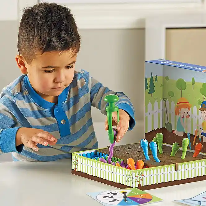 Juego De Mesa Motricidad Fina Colores Y Números Para Niños