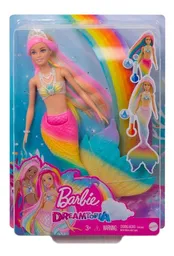 Barbie Dreamtopia Sirena Arcoíris Mágico Gtf89