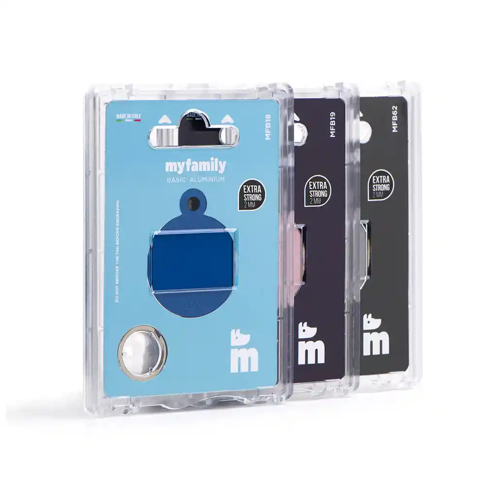 Placa Id My Family Círculo Pequeño De Latón Cromado Dorado