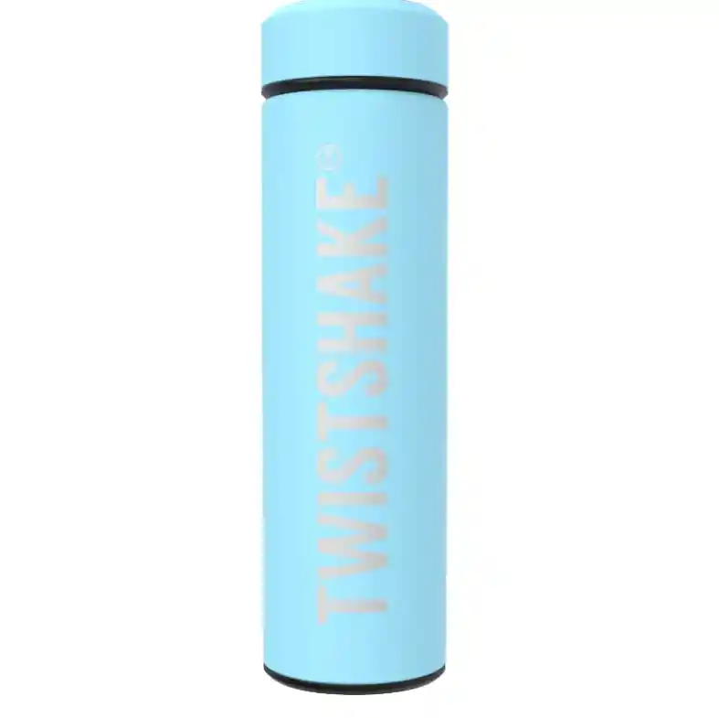 Termo Twistshake Para Líquidos Térmico 420 Ml 14 Oz Acero Azul