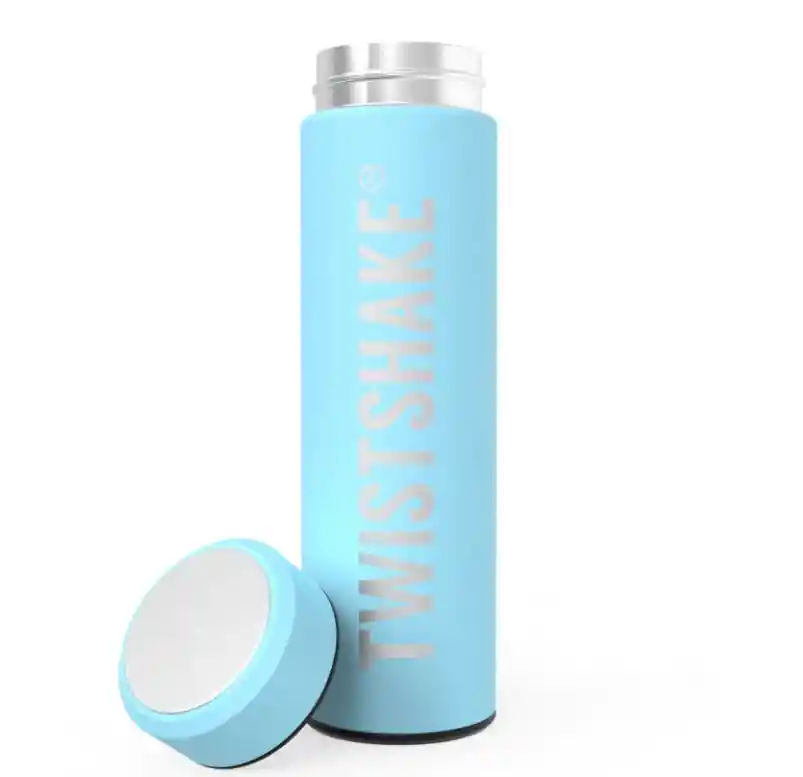 Termo Twistshake Para Líquidos Térmico 420 Ml 14 Oz Acero Azul