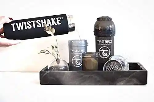 Termo Twistshake Para Líquidos Térmico 420 Ml 14 Oz Acero Negro