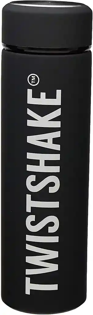 Termo Twistshake Para Líquidos Térmico 420 Ml 14 Oz Acero Negro