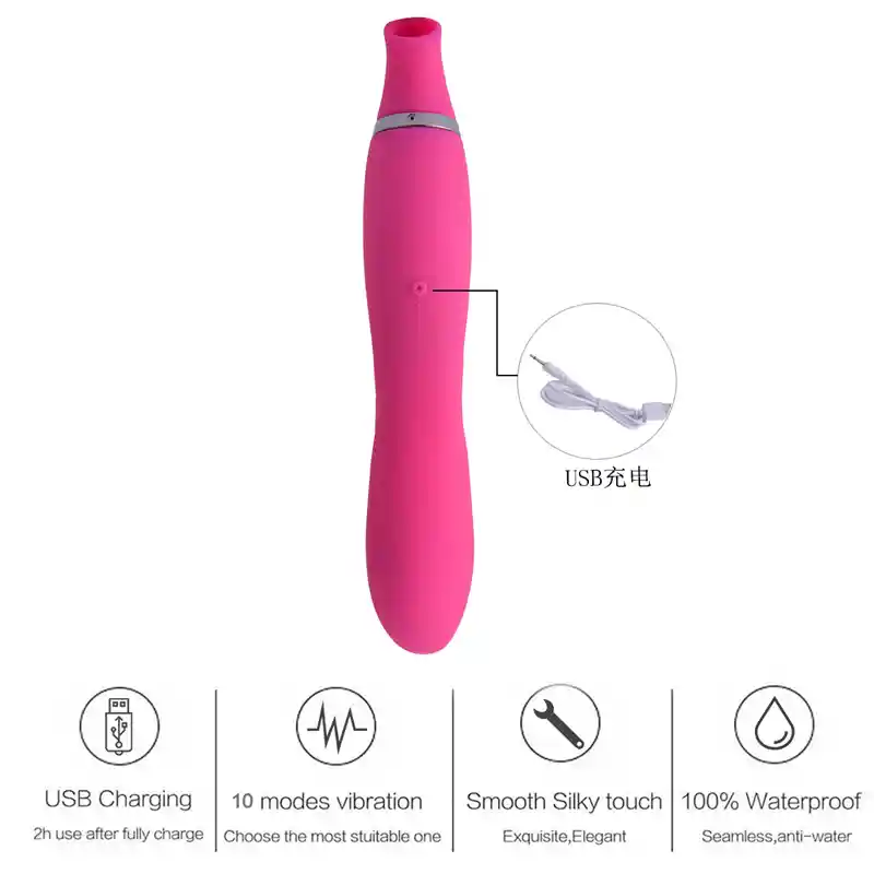 Succionador Y Vibrador Dildo Con Motor Independiente