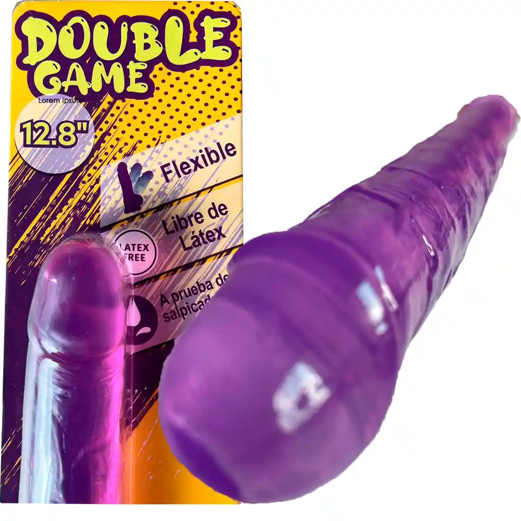 Dildo Doble Cabeza 31cm Double Game Consolador