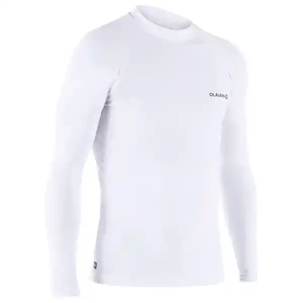 Olaian Camiseta Manga Larga Hombre Blanco Talla S