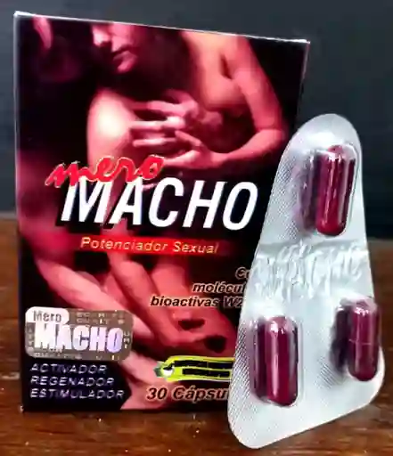 Mero Macho Caps Potencializador Sexual Original X 3