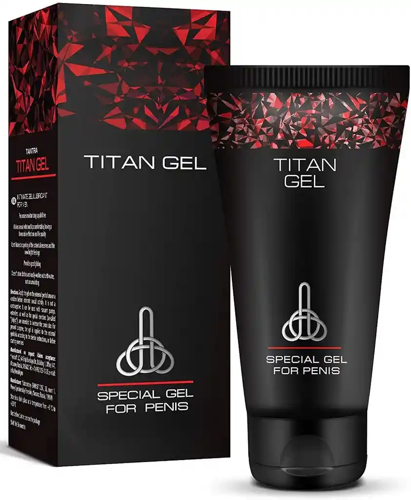 Titan Gel Gold + Titan Gel Red Alarga Pene Alargador Agranda Miembro Importado