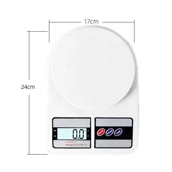 Balanza Gramera Báscula Pesa Digital Capacidad 7000g Cocina