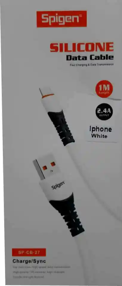 Cable Para Iphone Spigen Silicone Sp-cb-27