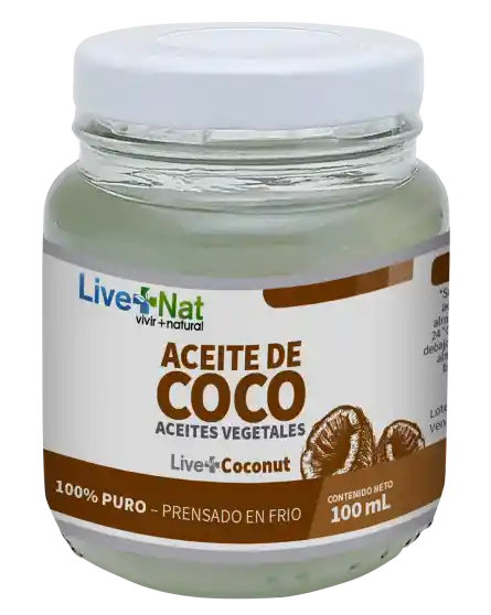 Aceite De Coco 100% Live+coconut X 100 Ml