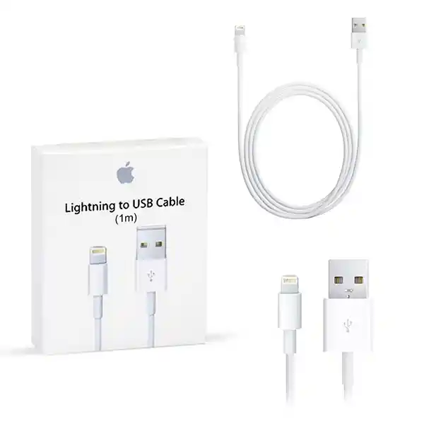 Cargador Original Iphone 12w + Cable Original Lightning 1m