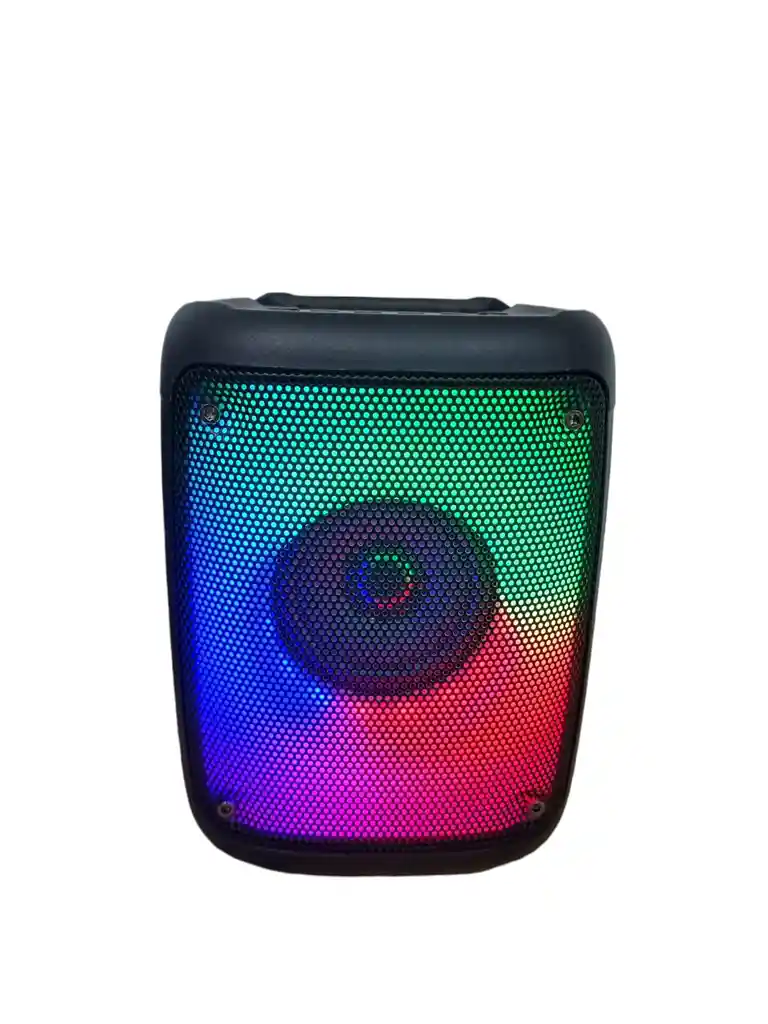 Radio Parlante Bluetooth Luz Rgb Fm Usb Mega Bass