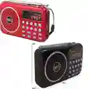 Radio Portatil Mini Bolsillo Am/fm Usb/mp3 Linterna Potente