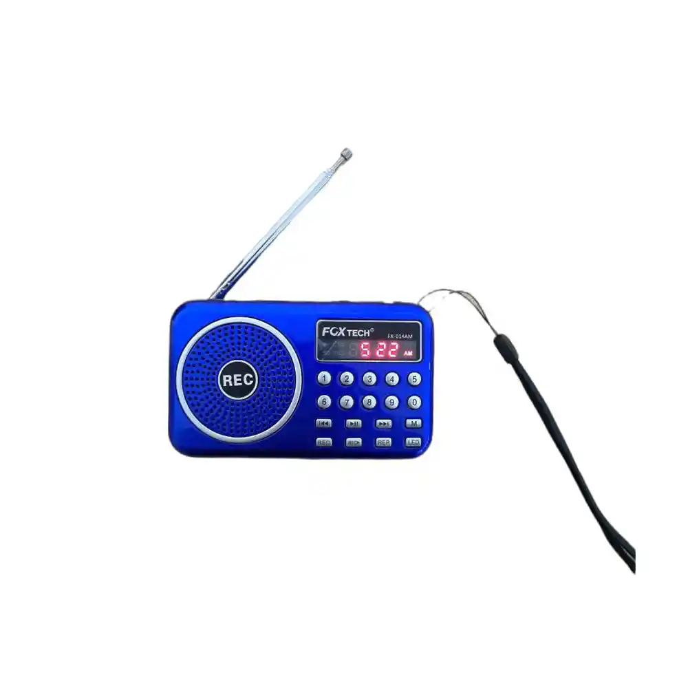 Radio Portatil Mini Bolsillo Am/fm Usb/mp3 Linterna Potente