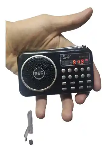 Radio Recargable Portátil Fm / Am Digital Mp3 Digital Usb