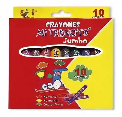 Crayones Mi Trensito Jumbo X 10 Und