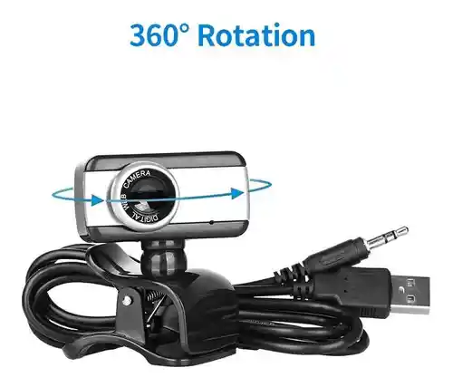 Cámara Web Con Microfono 480p Zoom Skype Compatible Con Mac