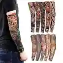 Mangas Tatuaje Protección Solar 1 Par Protectoras Carro Gym Moto Hallowen Disfraces