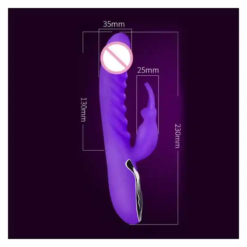 Female Vibrators Vibrador Sun Con Temperatura 45 °c Morado