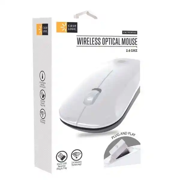 Mouse Caselogic Cl-ms-ws-101-wt Inalambrico 2.4 Ghz Blanco