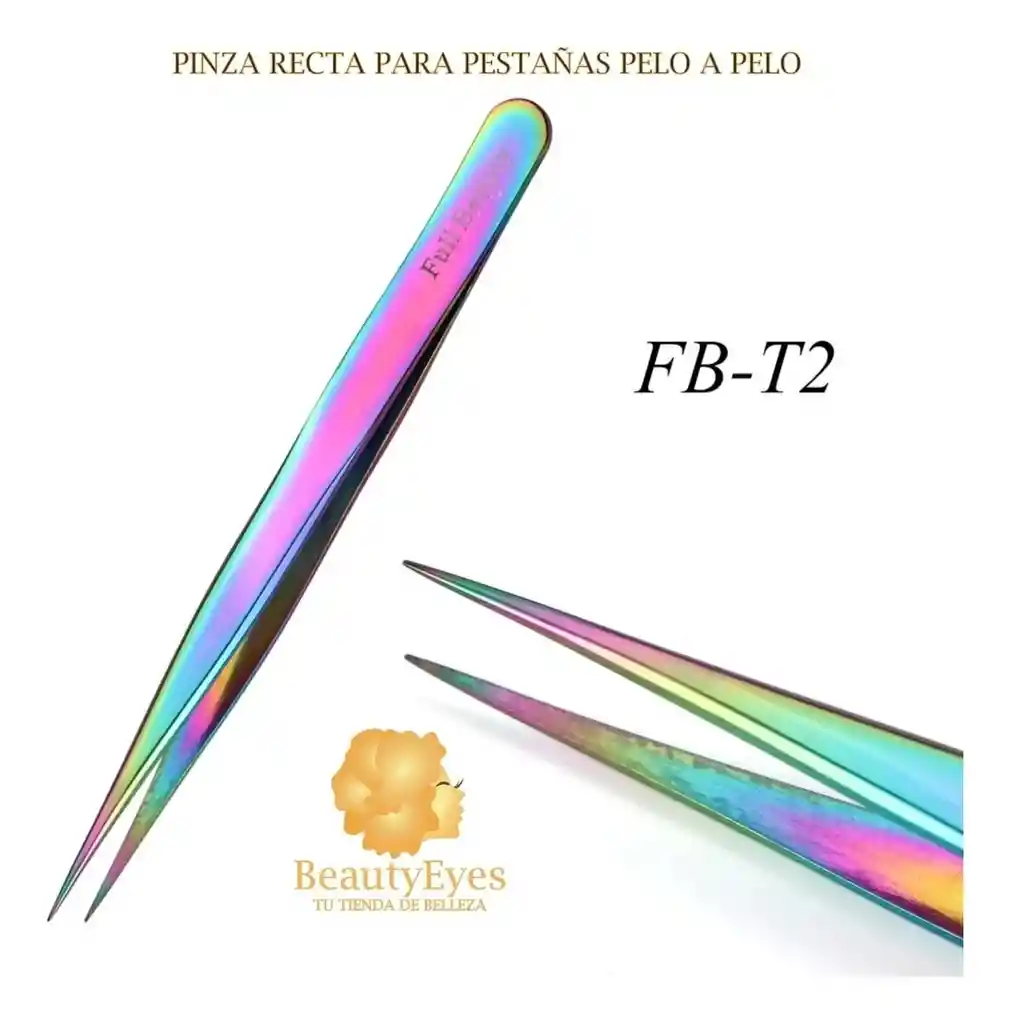 Pinza Recta De Colores Tornasol